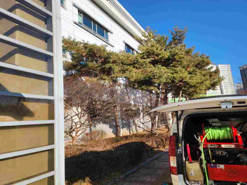 관악구 건물 외부 고압세척 작업
